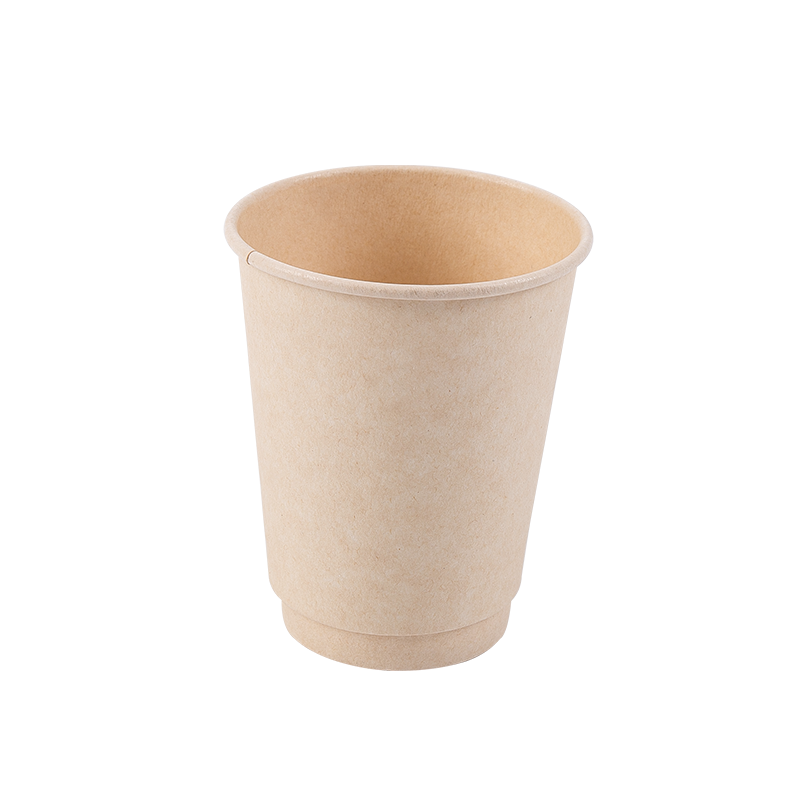 12oz Tek Kullanımlık Biyobozunur Çift Katmanlı Kağıt Bardak