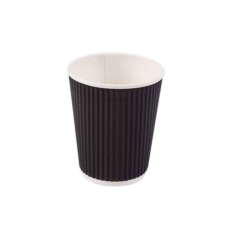 8oz Tek Kullanımlık Biyobozunur Oluklu Kağıt Bardaklar