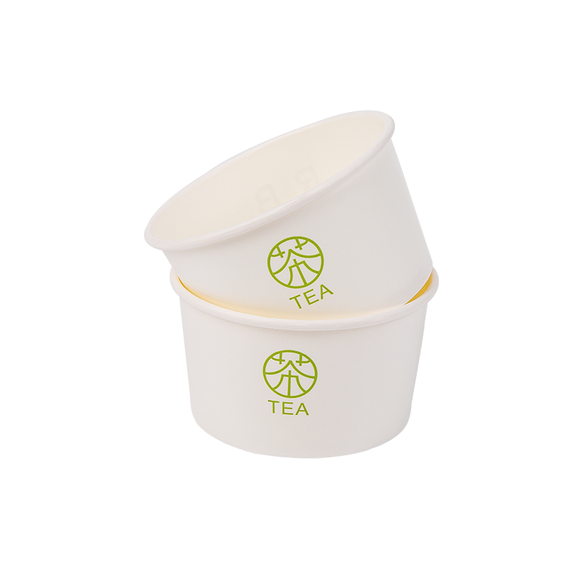 8oz Tek Kullanımlık Biyobozunur Kağıt Dondurma Bardakları