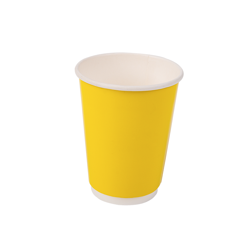 12oz Tek Kullanımlık Biyobozunur Çift Katmanlı Kağıt Bardak