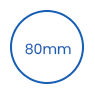 80mm Tek Kullanımlık PS Bardak Kapağı icon