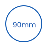 90mm Tek Kullanımlık PS Bardak Kapağı icon